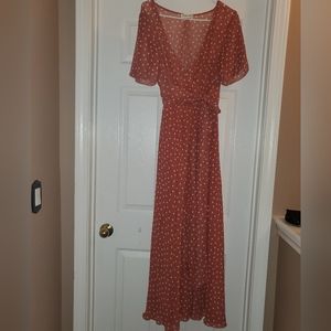 Like new polka dot maxi dress